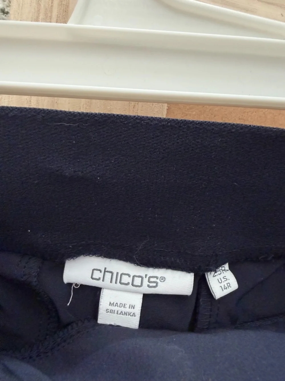 Chico's Dark Navy Slim Tapered Pants - Picture 3 of 4